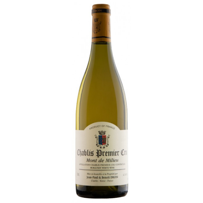 Domaine Droin Chablis 1er Cru Mont de Milieu 2022 bouteille Domaine Droin Chablis 1er Cru Mont de Milieu 2022 bouteille