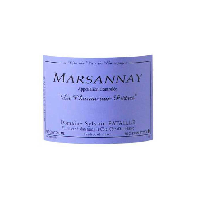 Domaine Sylvain Pataille Marsannay "Le Charme aux Prêtres" blanc sec 2022 etiquette
