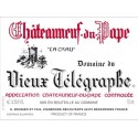 Domaine du Vieux Telegraphe Chateauneuf-du-Pape rouge 2007 etiquette Domaine du Vieux Telegraphe Chateauneuf-du-Pape rouge 2007 etiquette