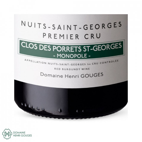 Domaine Henri Gouges Nuits-Saint-Georges 1er Cru "Clos des Porrets Saint-Georges" rouge 2022 bouteille 2