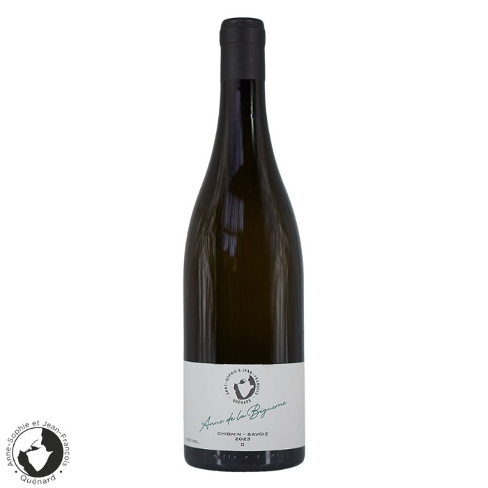 Domaine AS et JF Quenard Savoie Chignin "Anne de la Biguerne" (jacquère) blanc sec 2023 Domaine AS et JF Quenard Savoie Chignin "Anne de la Biguerne" (jacquère) blanc sec 2023