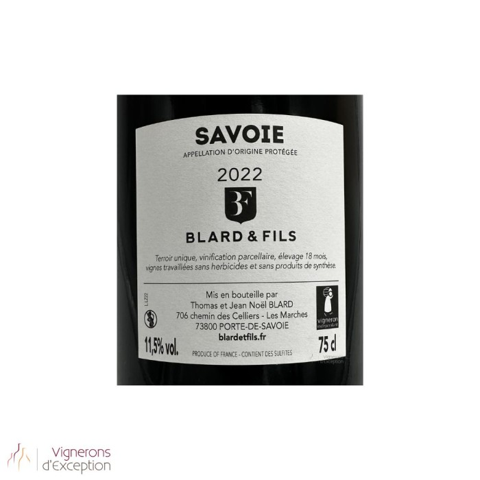 Domaine Blard Savoie "Lébraz" (jacquère) blanc sec 2022