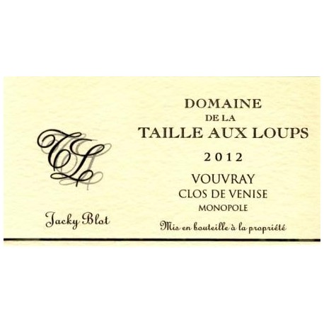 Domaine de la Taille aux Loups Vouvray "Clos de Venise" blanc sec 2012 Domaine de la Taille aux Loups Vouvray "Clos de Venise" blanc sec 2012