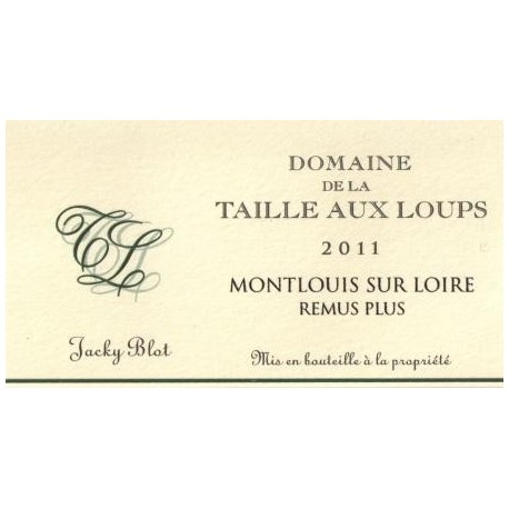 Domaine de la Taille aux Loups Montlouis-sur-Loire "Remus Plus" blanc sec 2011 Domaine de la Taille aux Loups Montlouis-sur-Loire "Remus Plus" blanc sec 2011