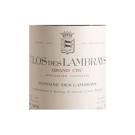 Domaine des Lambrays Clos des Lambrays Grand Cru rouge 2013 etiquette