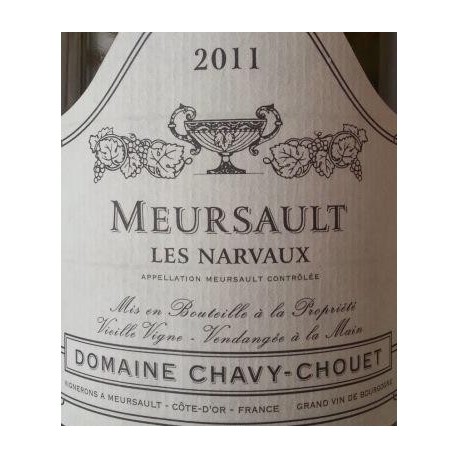 Chavy-Chouet Meursault "Les Narvaux" blanc sec 2014 Etiquette