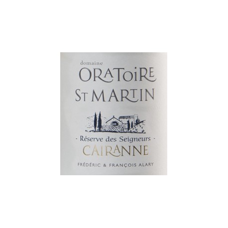 Domaine de l'Oratoire Saint-Martin "Réserve des Seigneurs" rouge 2014
