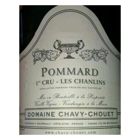 Domaine Chavy-Chouet Pommard 1er Cru Les Chanlins 2015 etiquette