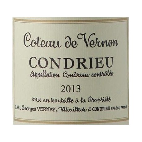 Domaine Georges Vernay Condrieu Coteau de Vernon 2013 etiquette