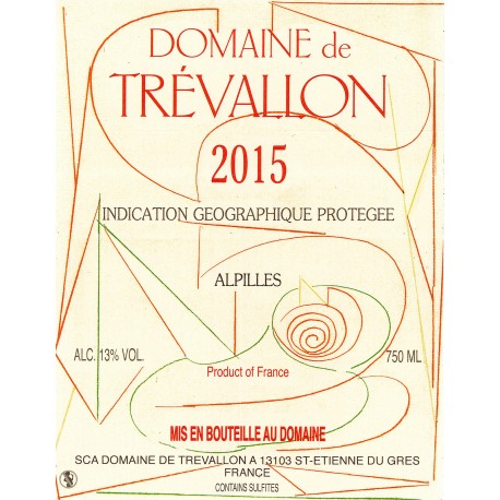 Domaine de Trevallon white 2015 Domaine de Trevallon white 2015