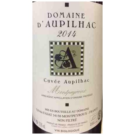 Domaine d'Aupilhac Languedoc Montpeyroux rouge 2014