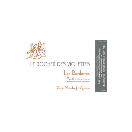 Le Rocher des Violettes Montlouis "Les Borderies" blanc demi-sec 2015 Le Rocher des Violettes Montlouis "Les Borderies" blanc demi-sec 2015