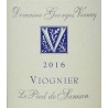 George Vernay viognier le pied de samson 2016 etiquette