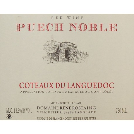 Rostaing Puech Noble 2015 etiquette Rostaing Puech Noble 2015 etiquette
