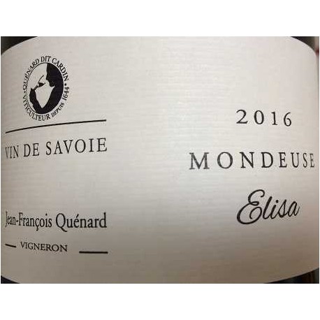 Domaine JP et JF Quenard "Elisa" (mondeuse) rouge 2016 etiquette