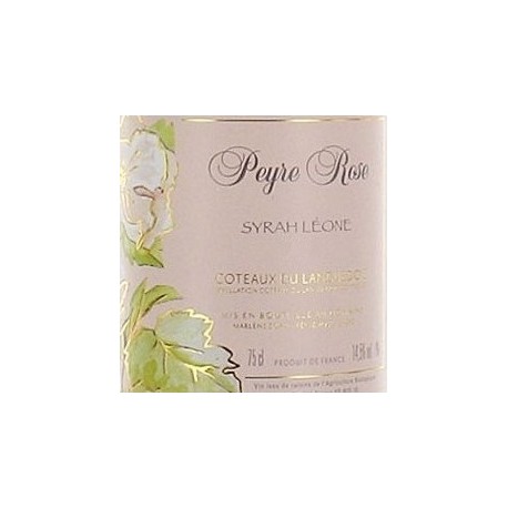 Domaine Peyre Rose Languedoc Syrah Leone 2008 etiquette Domaine Peyre Rose Languedoc Syrah Leone 2008 etiquette