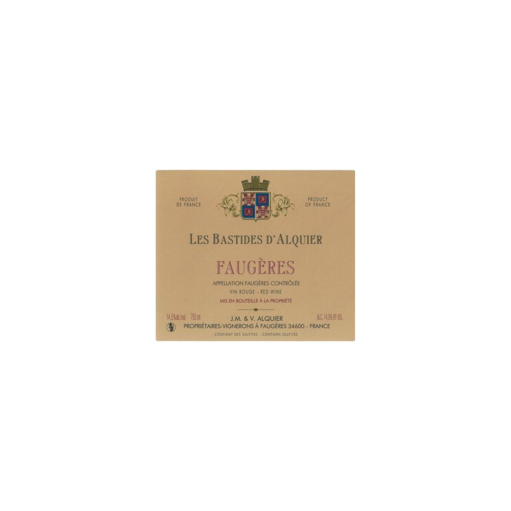 Domaine Jean-Michel Alquier Faugeres "Les Bastides" red 2009 Domaine Jean-Michel Alquier Faugeres "Les Bastides" red 2009