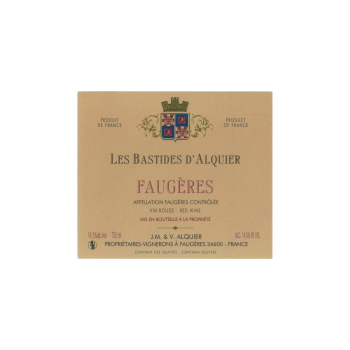 Domaine Jean-Michel Alquier Faugeres "Les Bastides" red 2009 Domaine Jean-Michel Alquier Faugeres "Les Bastides" red 2009