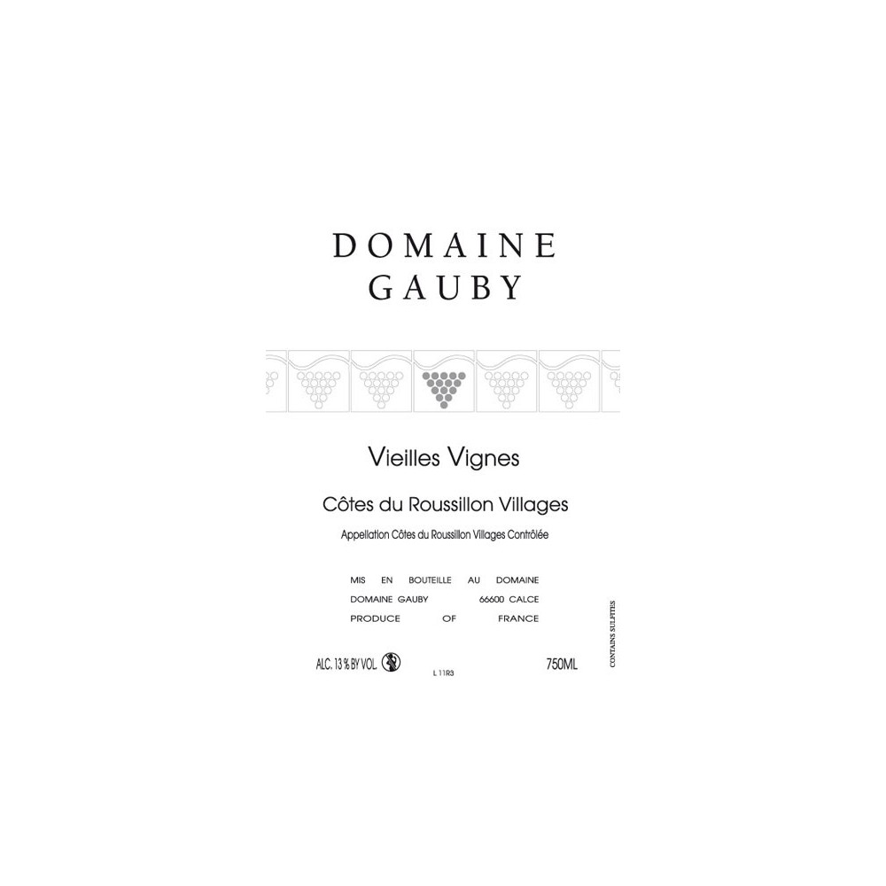 Domaine Gauby "Vieilles Vignes" red 2009 Domaine Gauby "Vieilles Vignes" red 2009
