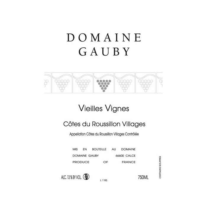 Domaine Gauby "Vieilles Vignes" rouge 2009 (75 cl) Domaine Gauby "Vieilles Vignes" rouge 2009 (75 cl)