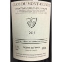Clos du mont olivet chateauneuf du pape 2016 etiquette