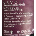 Domaine JP et JF Quenard "Elisa" (mondeuse) rouge 2017 etiquette