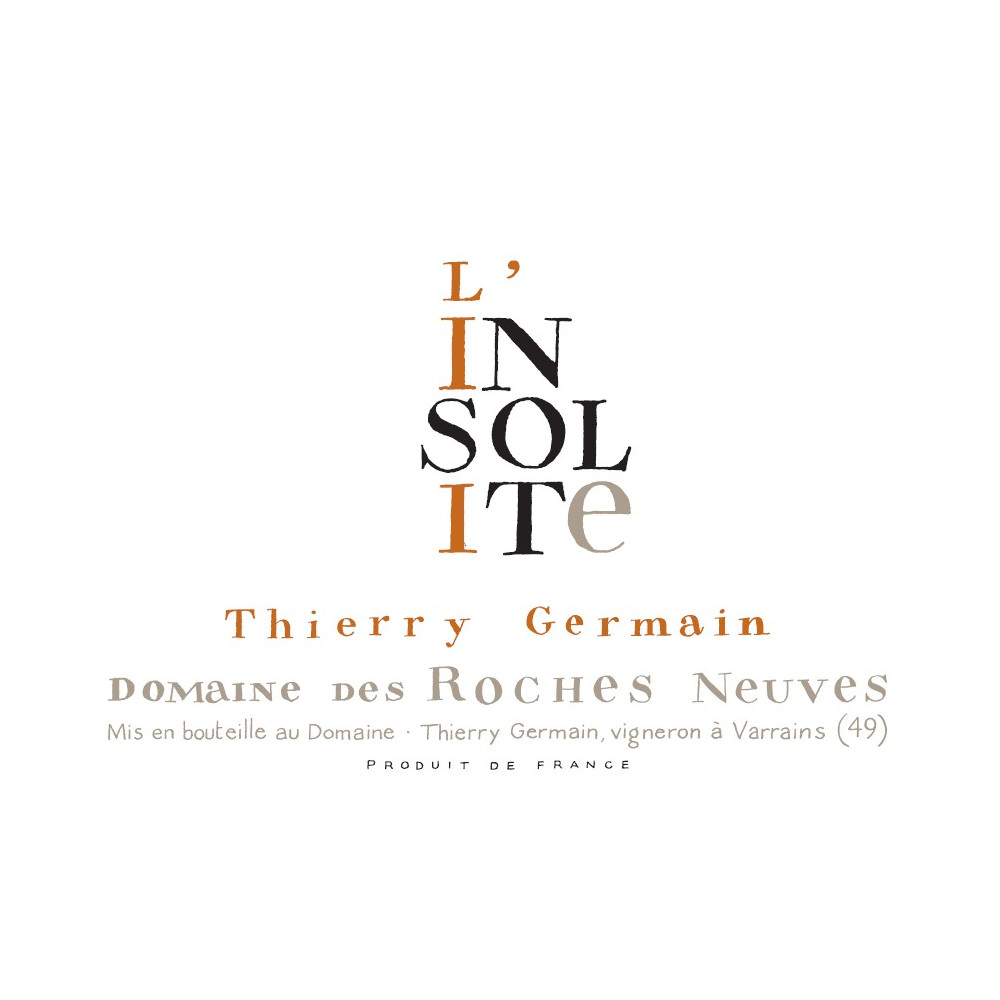 Domaine des Roches Neuves Saumur "L'Insolite" blanc sec 2012 (75 cl) Domaine des Roches Neuves Saumur "L'Insolite" blanc sec 2012 (75 cl)