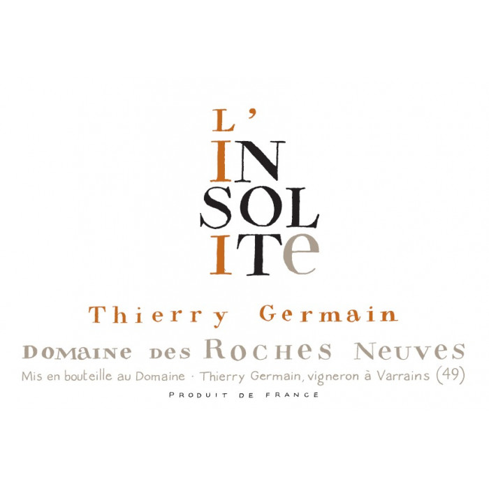 Domaine des Roches Neuves Saumur "L'Insolite" blanc sec 2012 (75 cl) Domaine des Roches Neuves Saumur "L'Insolite" blanc sec 2012 (75 cl)