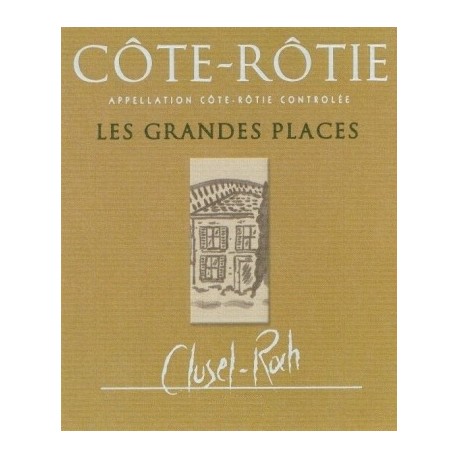 Domaine Clusel-Roch Côte-Rôtie "Les Grandes Places" rouge 2016 etiquette Domaine Clusel-Roch Côte-Rôtie "Les Grandes Places" rouge 2016 etiquette