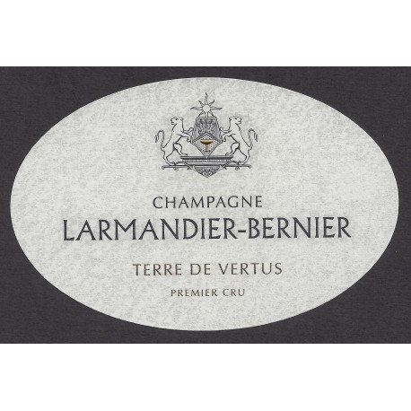 Champagne Larmandier-Bernier "Terre de Vertus" 1er cru Blanc de Blancs Non Dosé 2012 etiquette