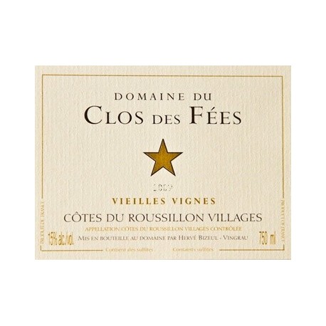 Le Clos des Fees "Vieilles Vignes" red 2016 Le Clos des Fees "Vieilles Vignes" red 2016