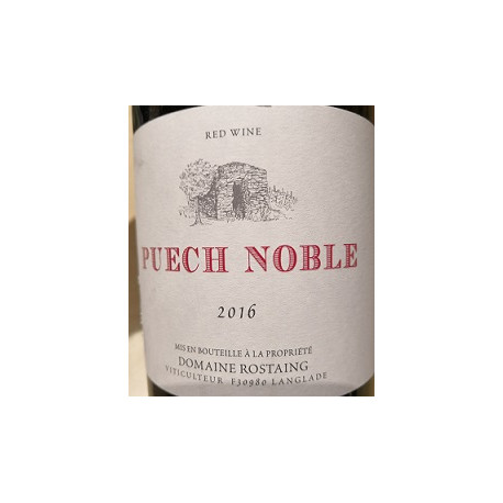 Rostaing Puech Noble 2016 etiquette