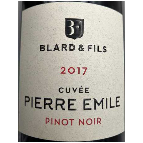 Domaine Blard Savoie "Pierre Emile" (pinot noir) rouge 2017 etiquette
