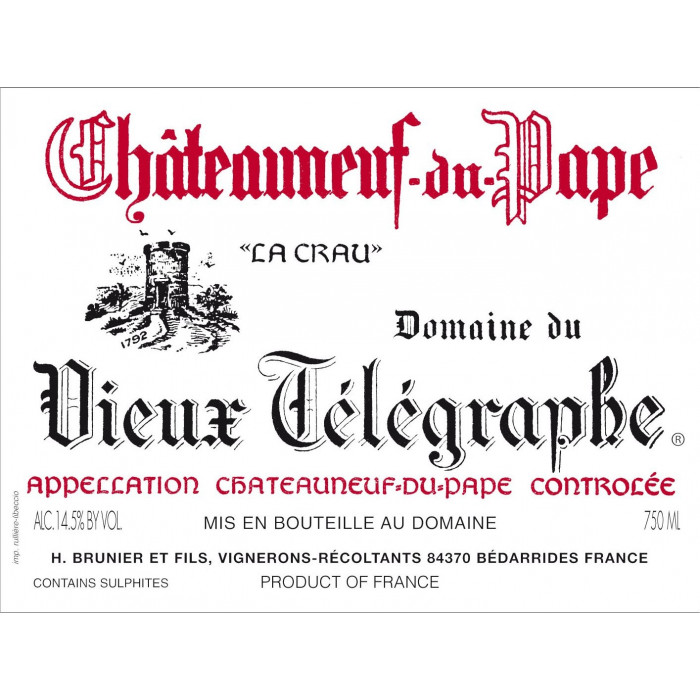Domaine du Vieux Telegraphe Chateauneuf-du-Pape red 2006 Domaine du Vieux Telegraphe Chateauneuf-du-Pape red 2006