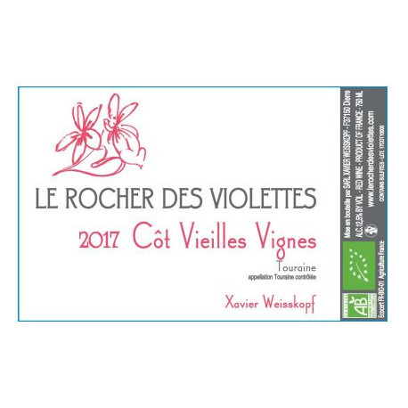 Le Rocher des Violettes Touraine "côt vieilles vignes" 2013 rouge (75cl) Le Rocher des Violettes Touraine "côt vieilles vignes" 2013 rouge (75cl)