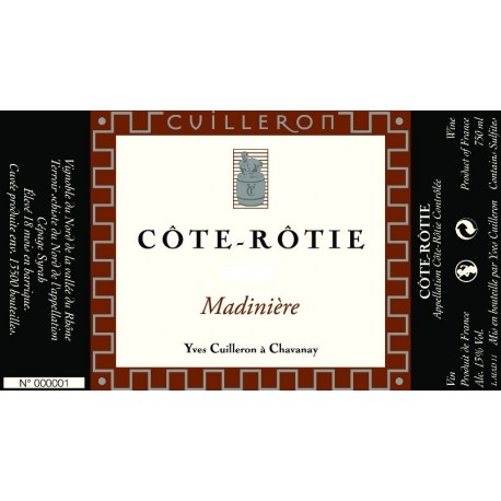 Domaine Yves Cuilleron Cote Rotie Madiniere 2016 jeroboam