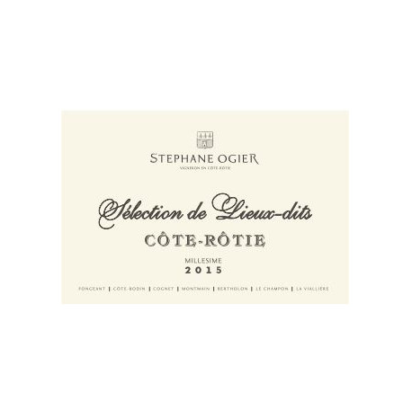 Domaine Stephane Ogier Cote-Rotie "Selection de Lieux-Dits" 2015 Domaine Stephane Ogier Cote-Rotie "Selection de Lieux-Dits" 2015
