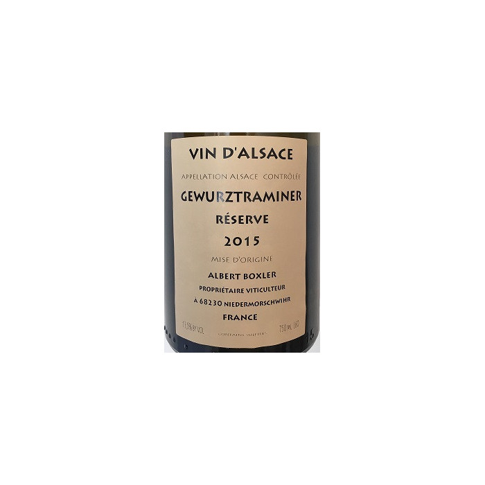 Domaine Albert Boxler Gewürztraminer "Reserve" medium dry white 2015