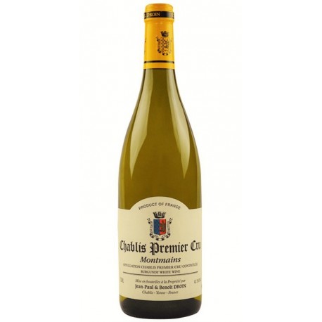 Domaine J-P et Benoit Droin Chablis 1er Cru Montmains 2018 bouteille