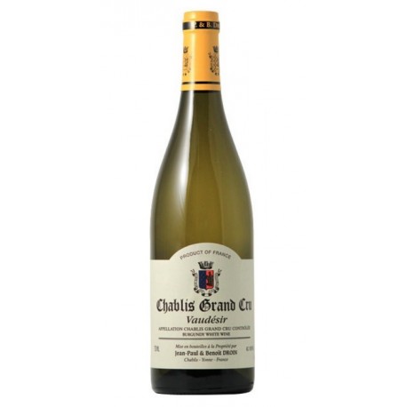 Domaine Jean-Paul et Benoit Droin Chablis Grand Cru Vaudésir 2018 bouteille Domaine Jean-Paul et Benoit Droin Chablis Grand Cru Vaudésir 2018 bouteille