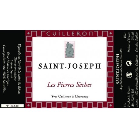 Domaine Yves Cuilleron Saint-Joseph Les Pierres Sèches 2017 MAGNUM etiquette
