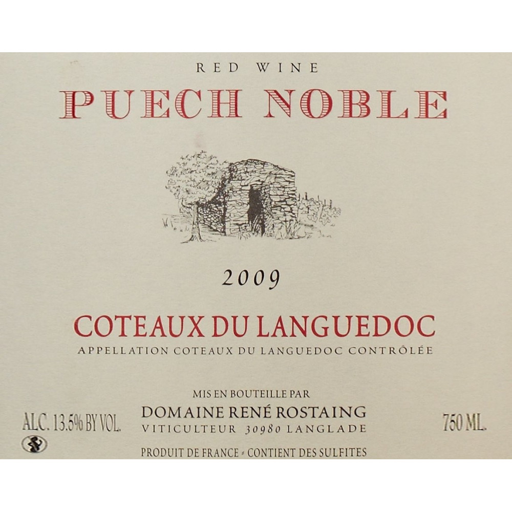 Domaine Puech Noble Coteaux du Languedoc  rouge 2010 (75 cl)