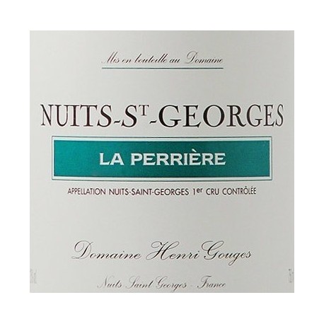 Domaine Henri Gouges Nuits Saint Georges 1er cru la perrière 2017 etiquette Domaine Henri Gouges Nuits Saint Georges 1er cru la perrière 2017 etiquette