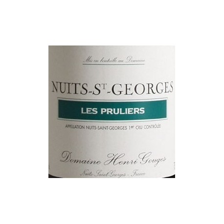 Domaine Henri Gouges Nuits-Saint-Georges premier cru les pruliers 2016 etiquette
