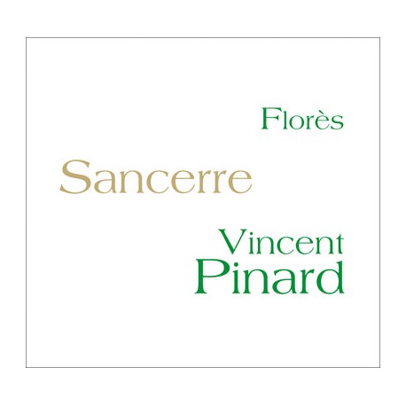 Vincent Pinard Sancerre "Florès" blanc sec 2018 etiquette