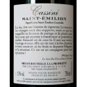 Domaine Cassini Saint-Emilion 2017 contre etiquette