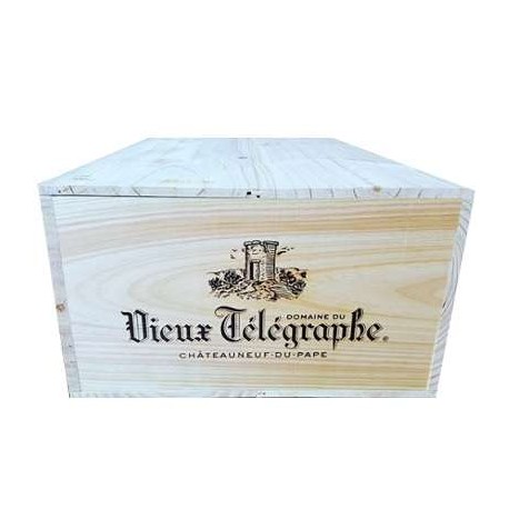 Domaine du Vieux Telegraphe Chateauneuf-du-Pape rouge 2016 caisse bois