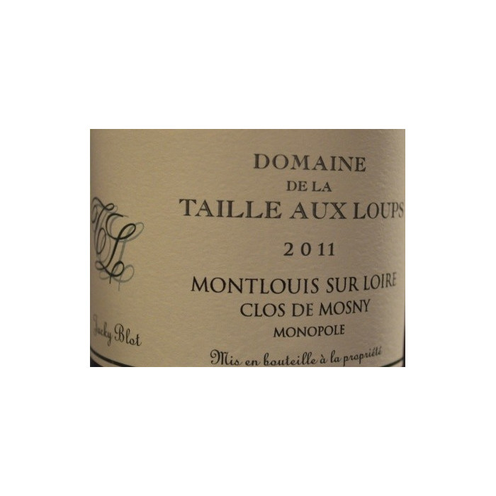 Domaine de la Taille aux Loups Montlouis-sur-Loire "Clos de Mosny" blanc sec 2011 Domaine de la Taille aux Loups Montlouis-sur-Loire "Clos de Mosny" blanc sec 2011