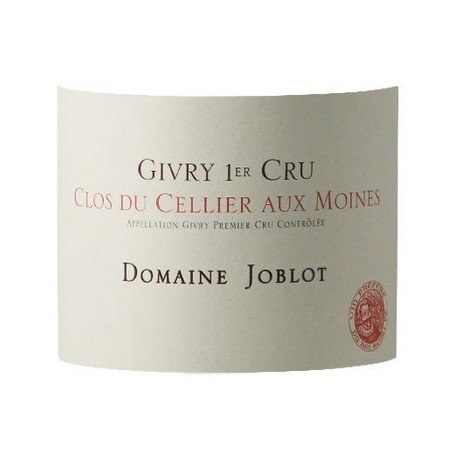 Domaine Joblot Givry 1er Cru Clos du Cellier Aux Moines  rouge 2018 bouteille