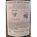 Clos du Mont-Olivet "La Quete" (cinsault) rouge 2018 contre etiquette